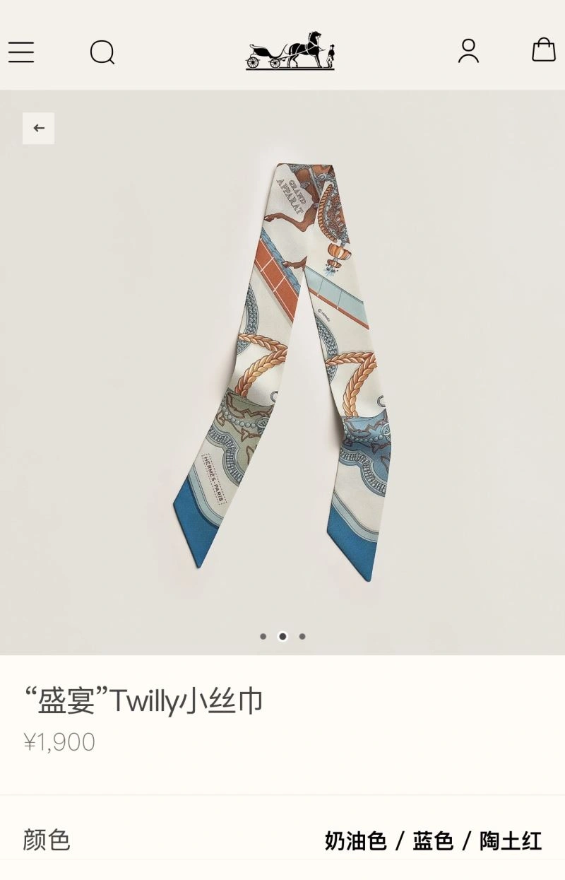 Lightweight Hermes Silk 272870