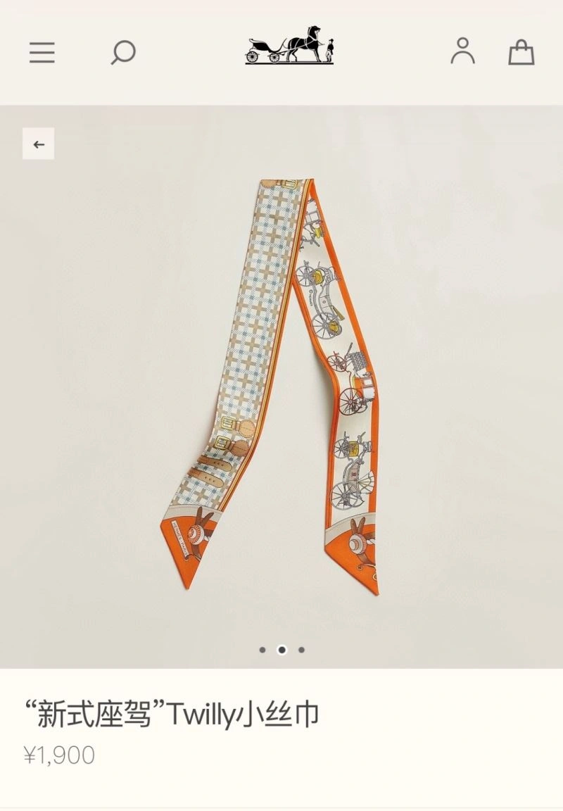 Packable Hermes Silk 272659