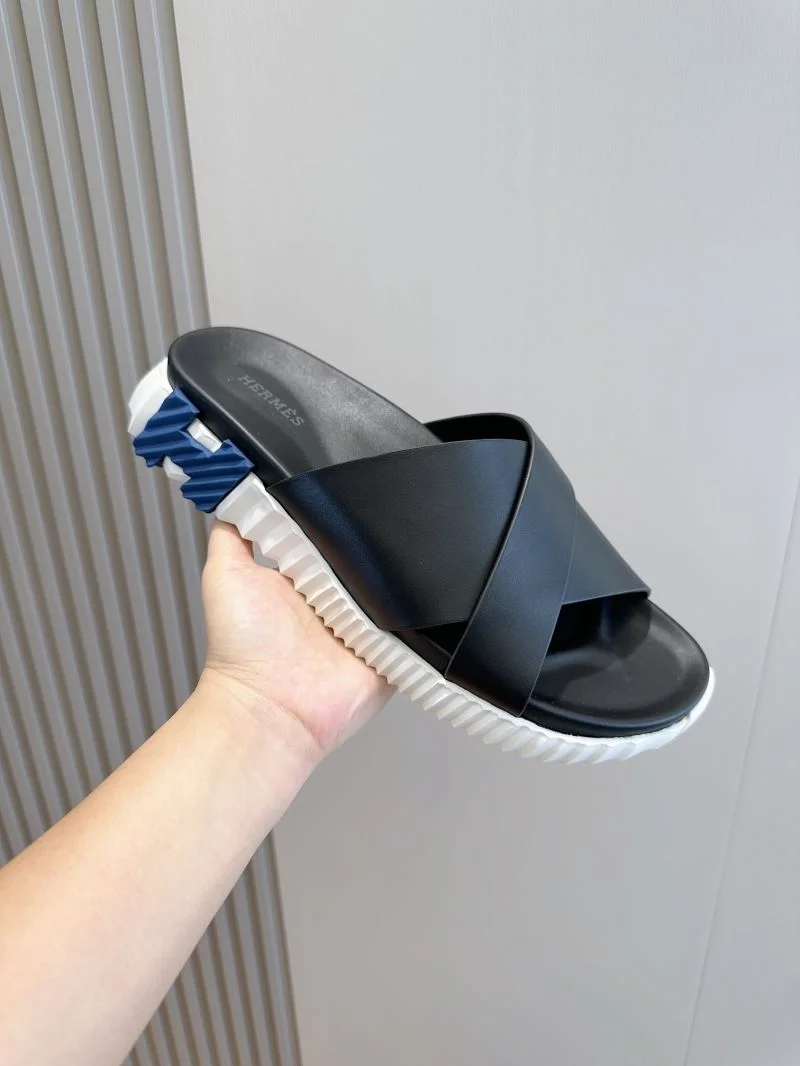 Vibrant Hermes Slippers 26158