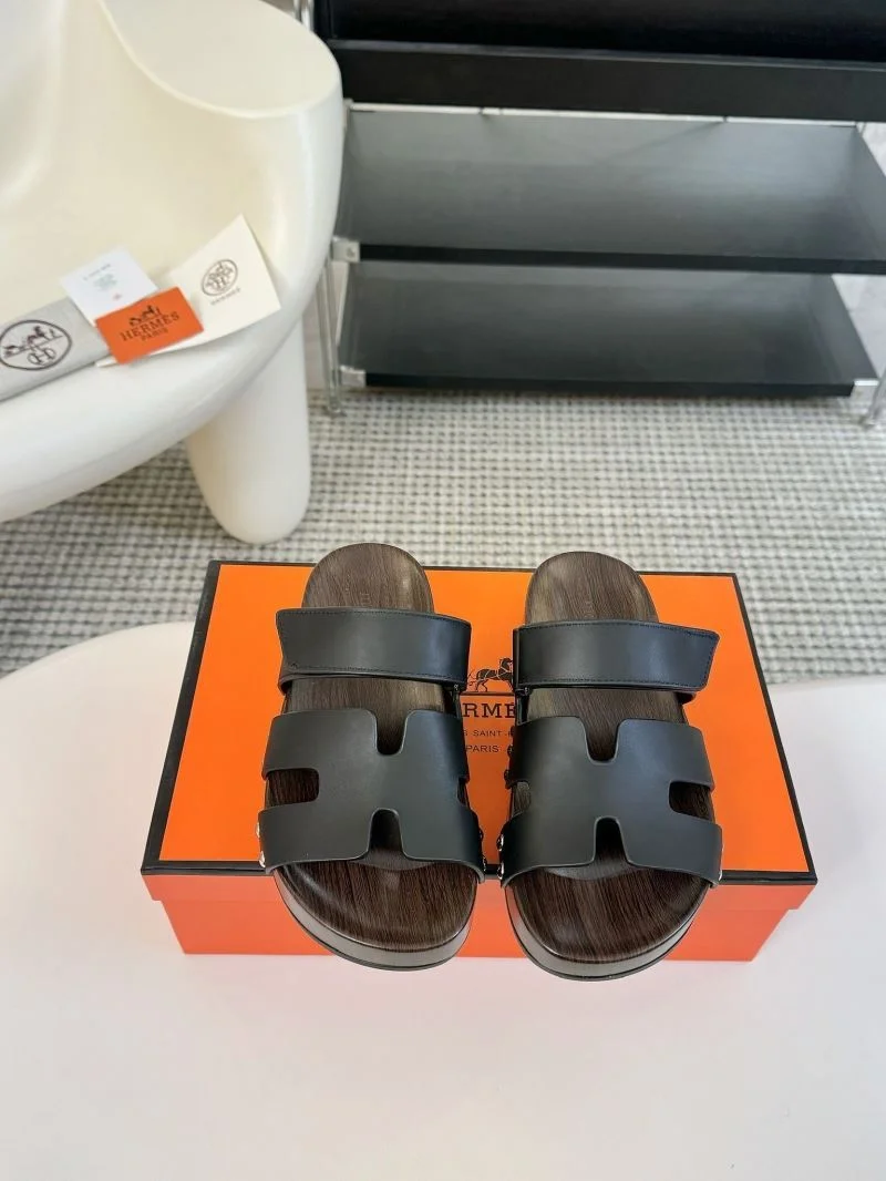 Packable Hermes Slippers 26696