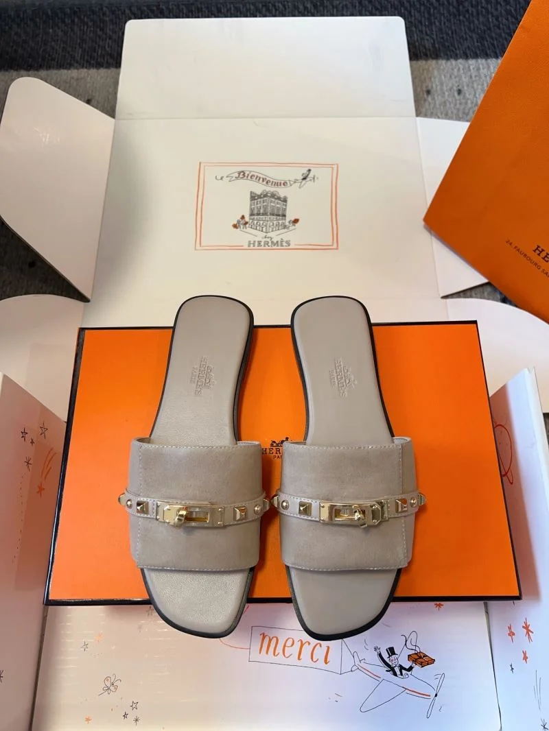 Chic Hermes Slippers 27371