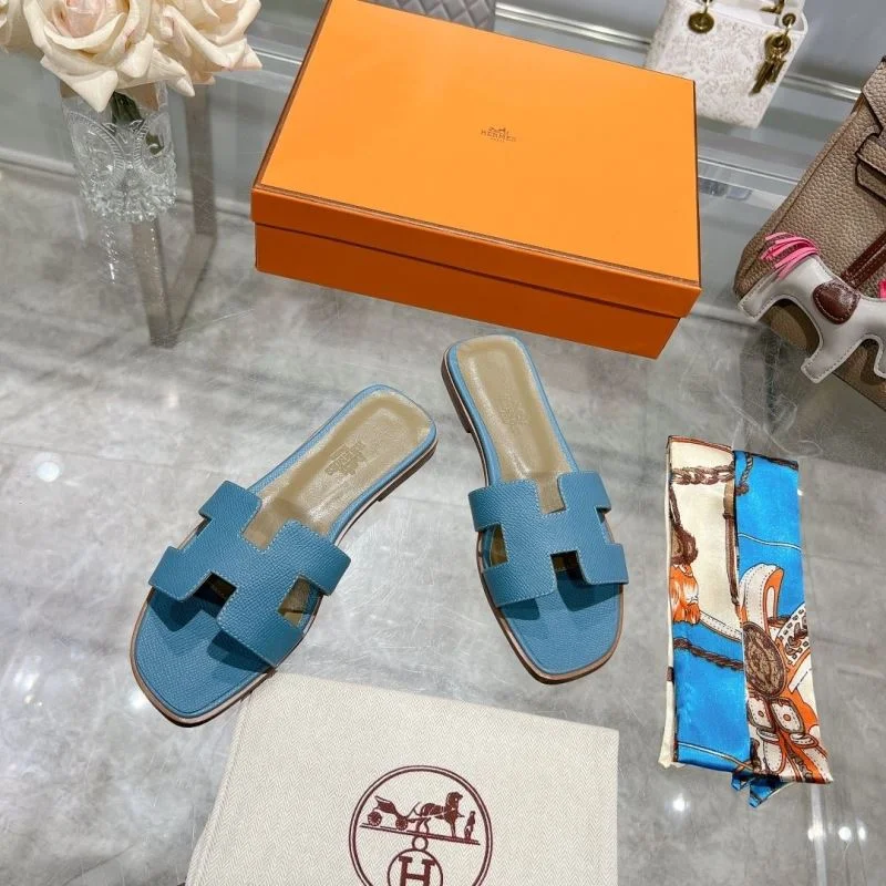Vibrant Hermes Slippers 28267