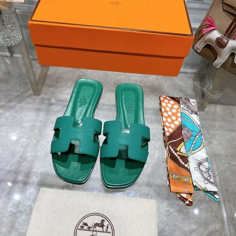 Packable Hermes Slippers 28217
