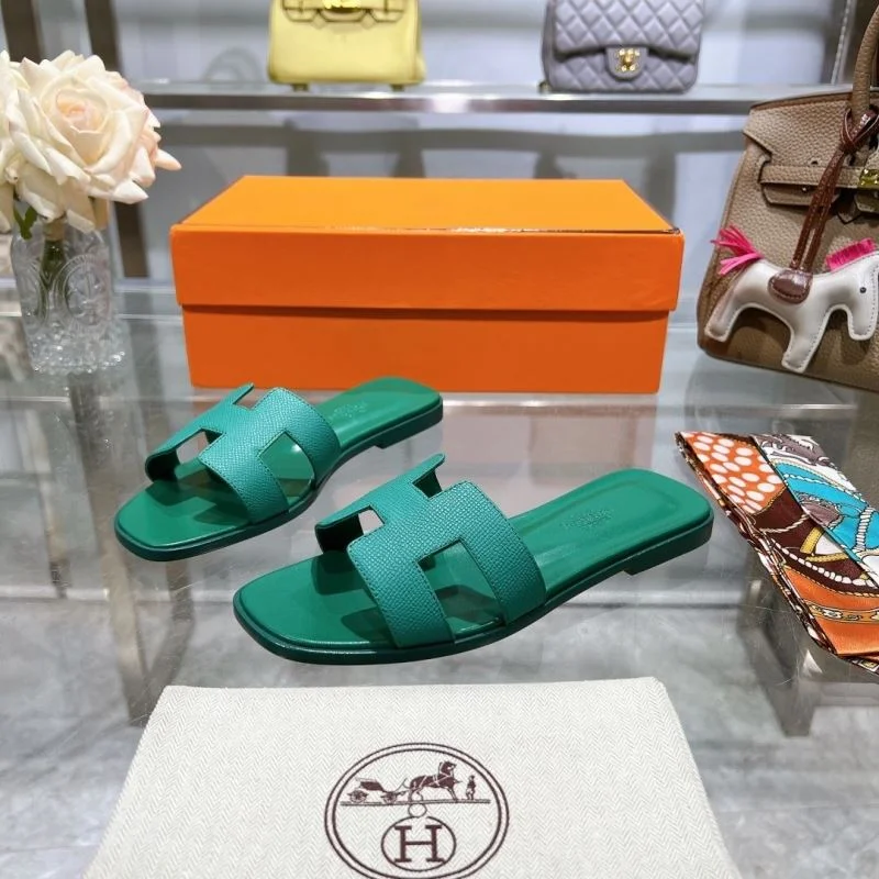 Packable Hermes Slippers 28217
