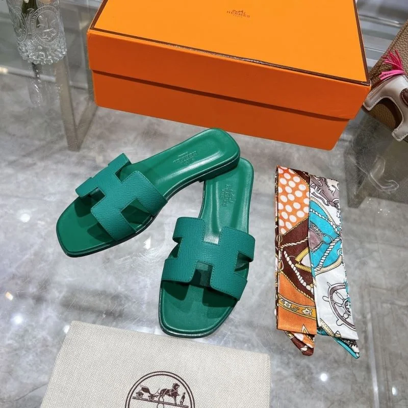 Packable Hermes Slippers 28217