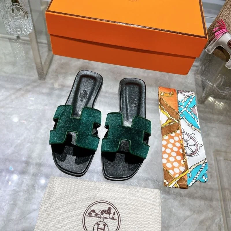 Bright Hermes Slippers 28175