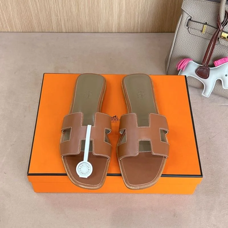 Bright Hermes Slippers 28102