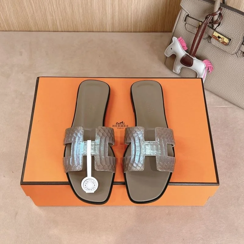 WaterResistant Hermes Slippers 28082