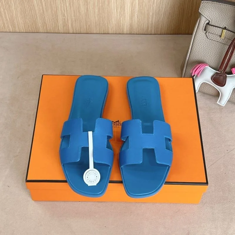 Bright Hermes Slippers 28055