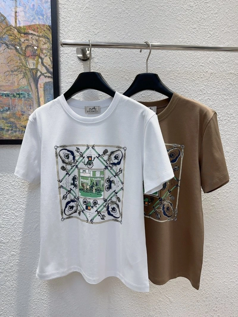 Hermes T-Shirts Vibrant 129390