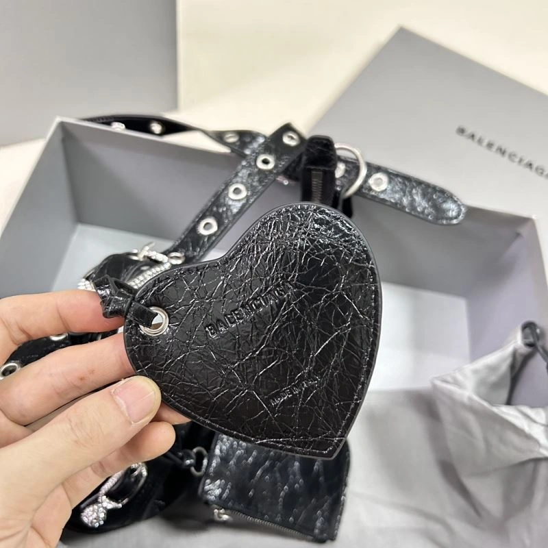 Le Cagole Half-Moon Dumpling Bag - Diamond Buckle Black XS SportInspired 78818