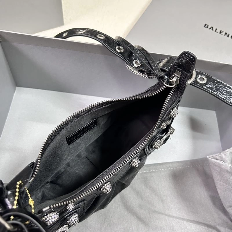 Le Cagole Half-Moon Dumpling Bag - Diamond Buckle Black XS SportInspired 78818