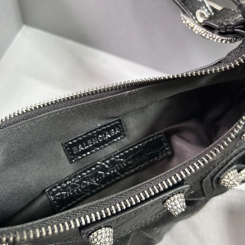 Le Cagole Half-Moon Dumpling Bag - Diamond Buckle Black XS SportInspired 78818
