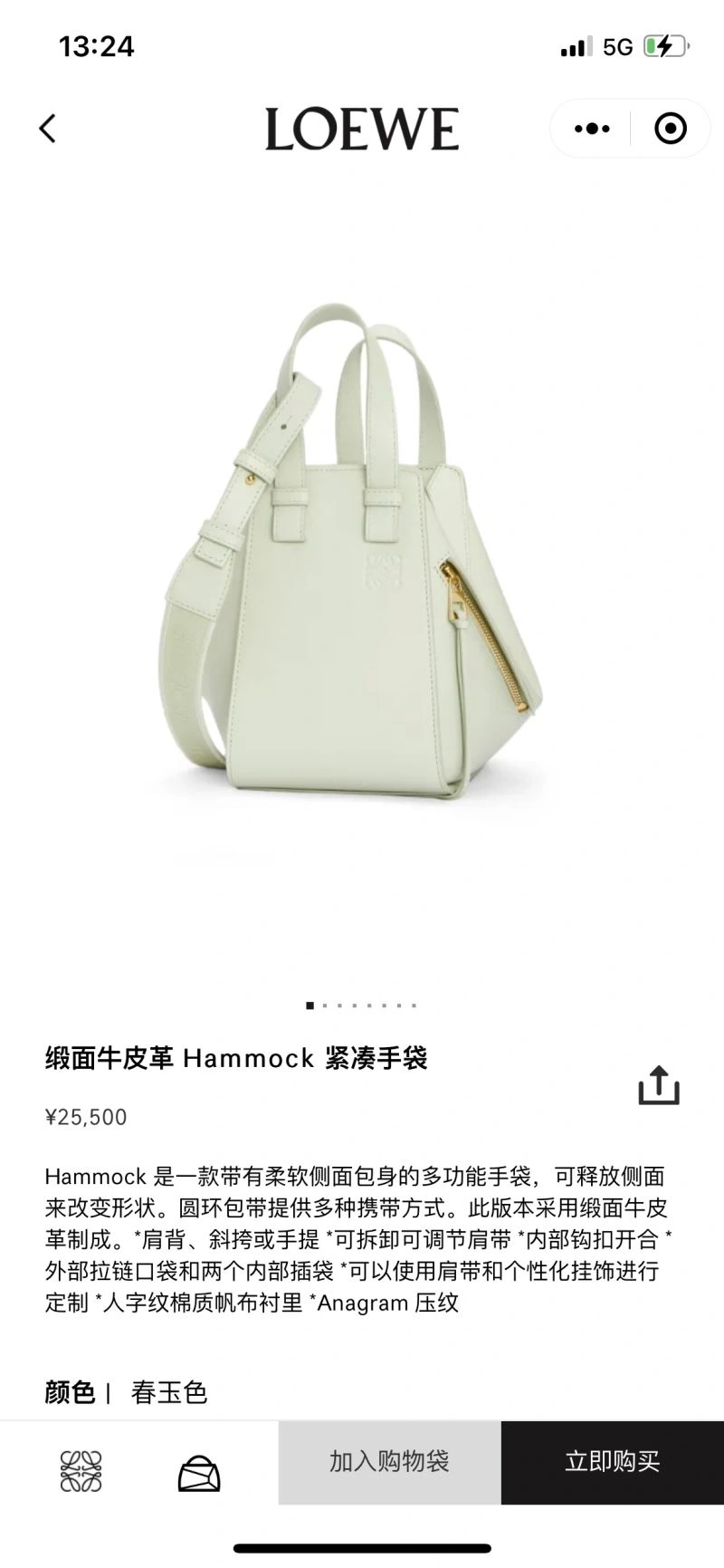 Loewe Hammock Bags Reliable 73351