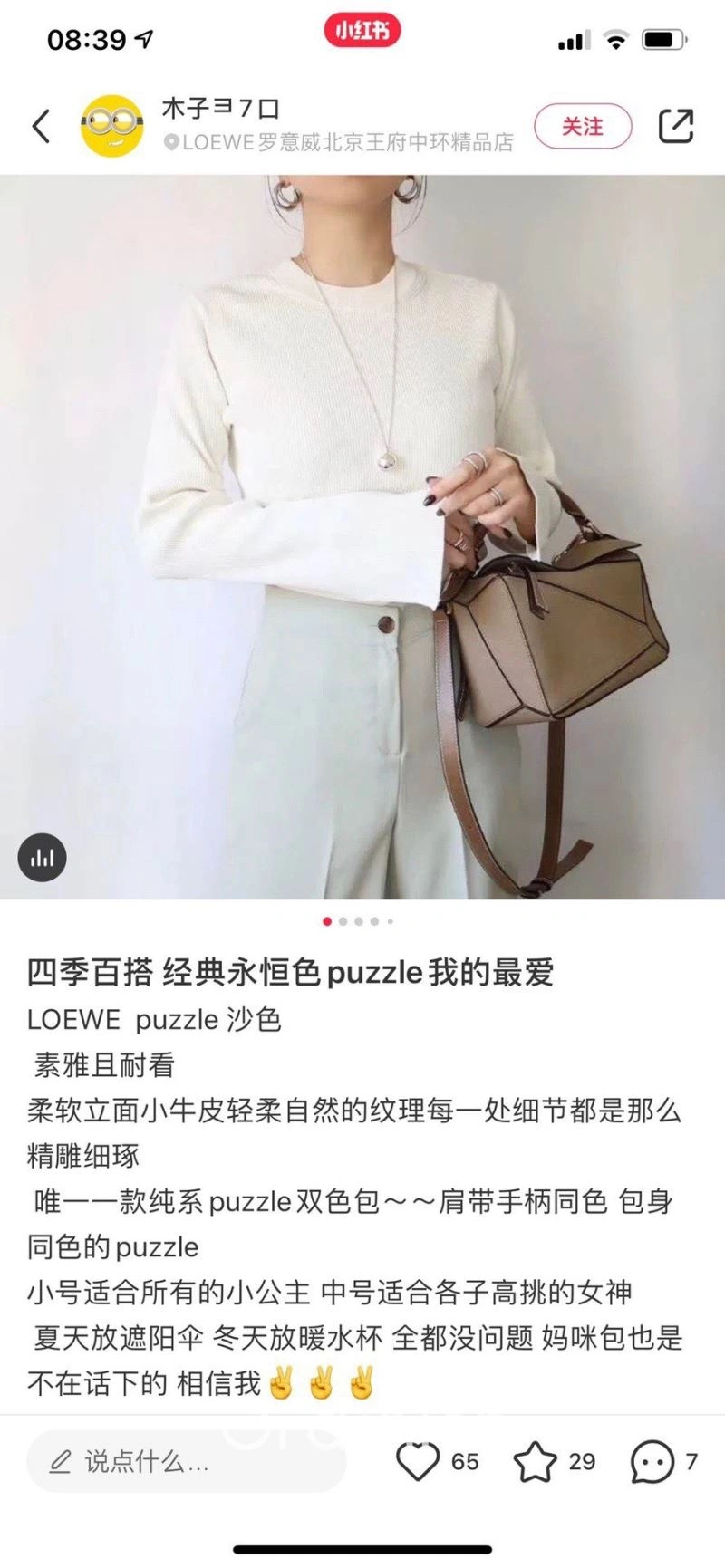 Loewe Puzzle Bags Refined 73298