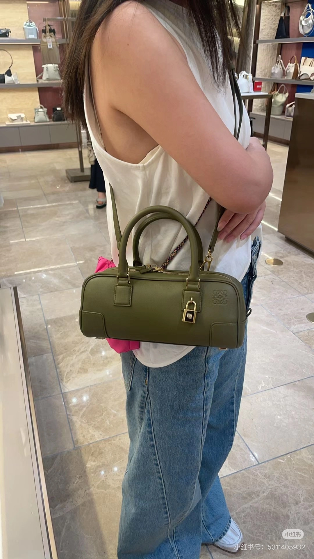 Breathable Loewe Top Handle Bags 67169