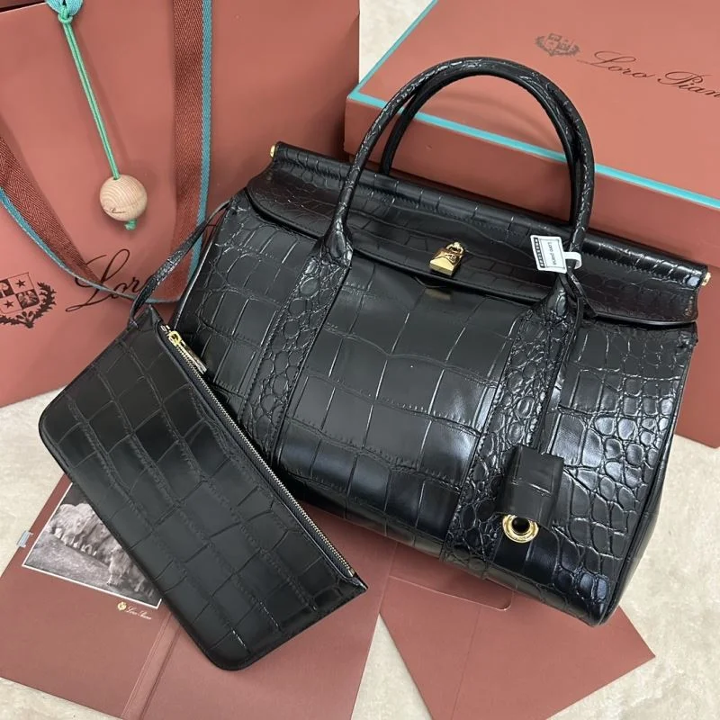 Resilient Loro Piana Top Handle Bags 43836