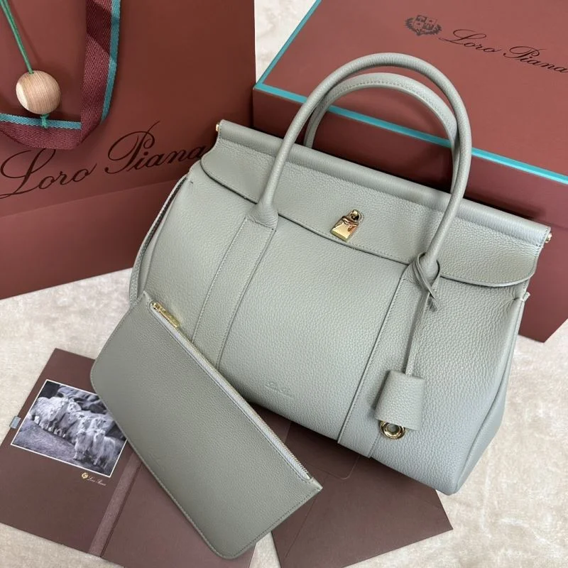 Sleek Loro Piana Top Handle Bags 43592