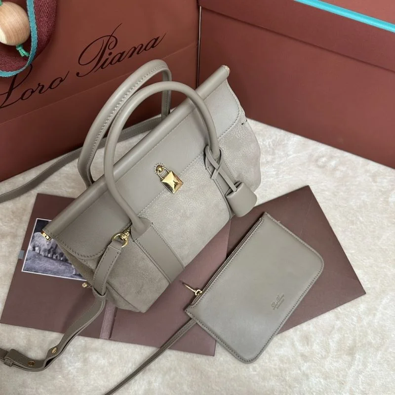 Compact Loro Piana Top Handle Bags 43587