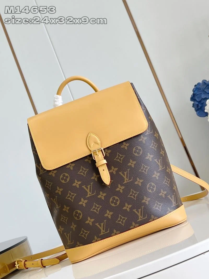 SmoothTexture Louis Vuitton Backpacks 40829
