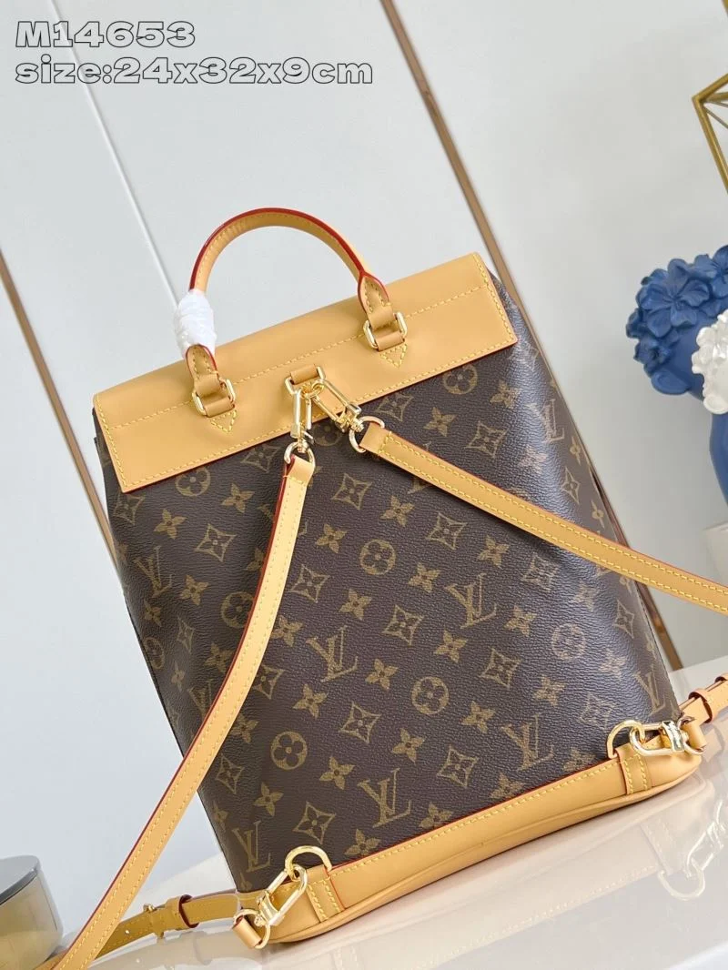 SmoothTexture Louis Vuitton Backpacks 40829