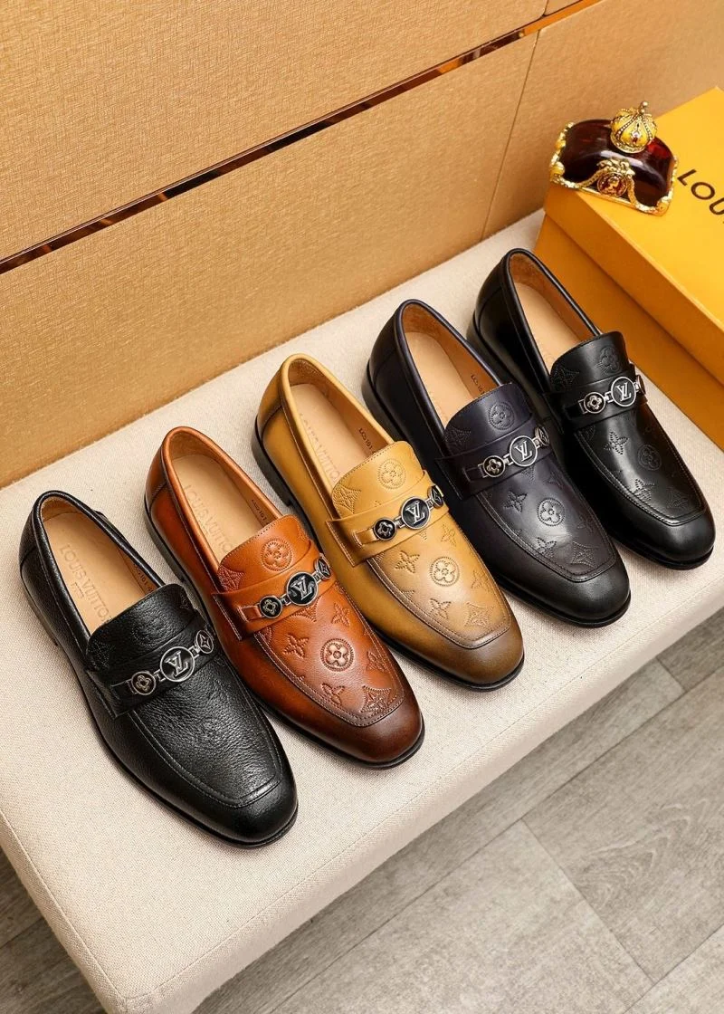 Bright Louis Vuitton Business Shoes 33229