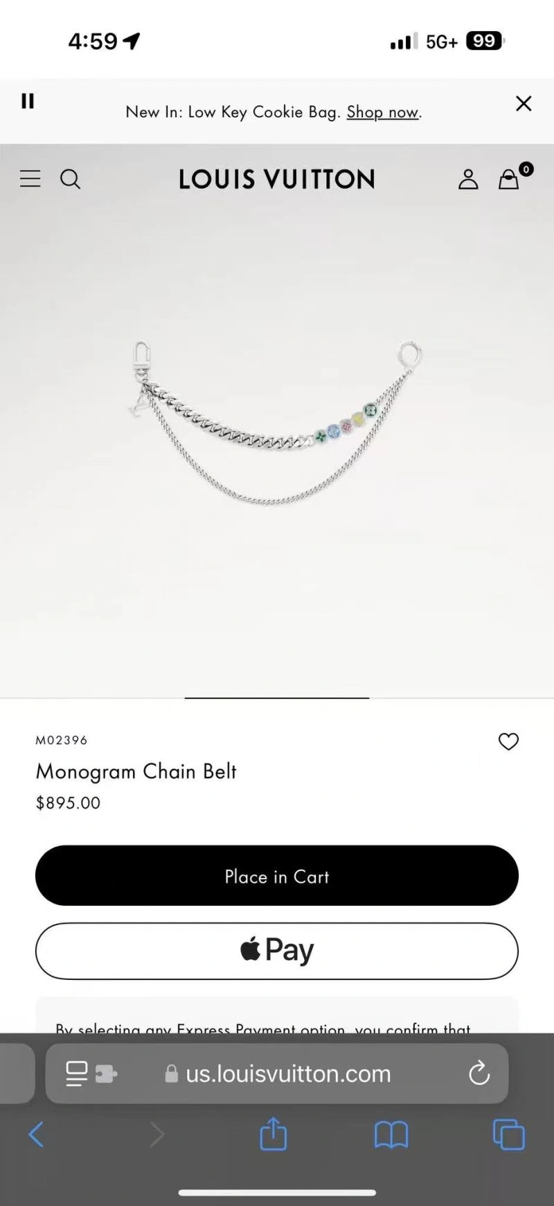 Louis Vuitton Chains Bright 262698