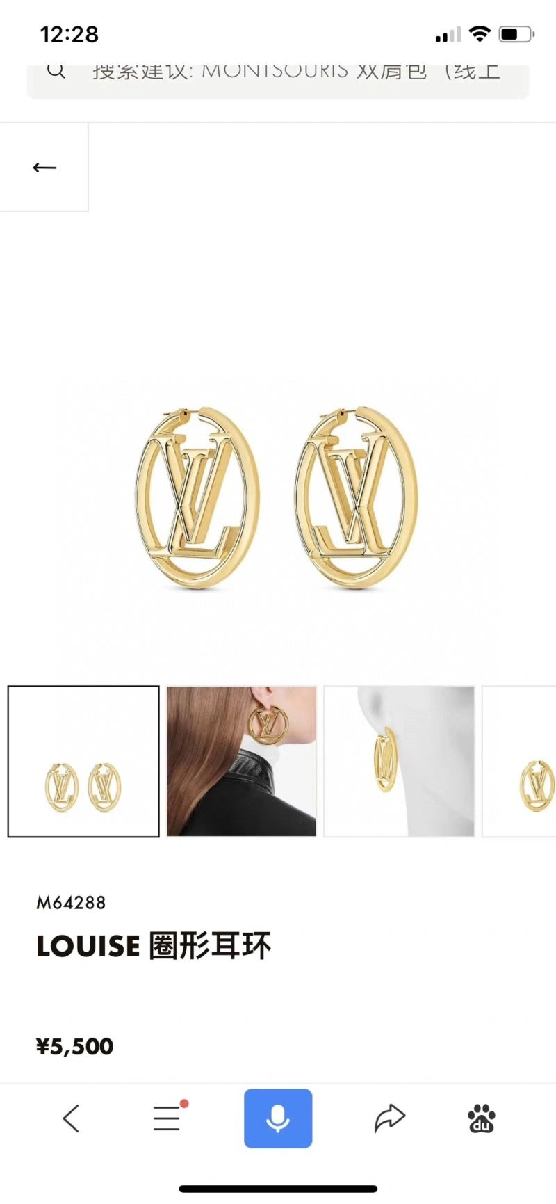 Packable Louis Vuitton Earrings 250632