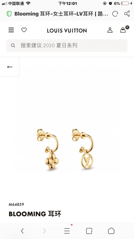 Louis Vuitton Earrings Comfortable 250599