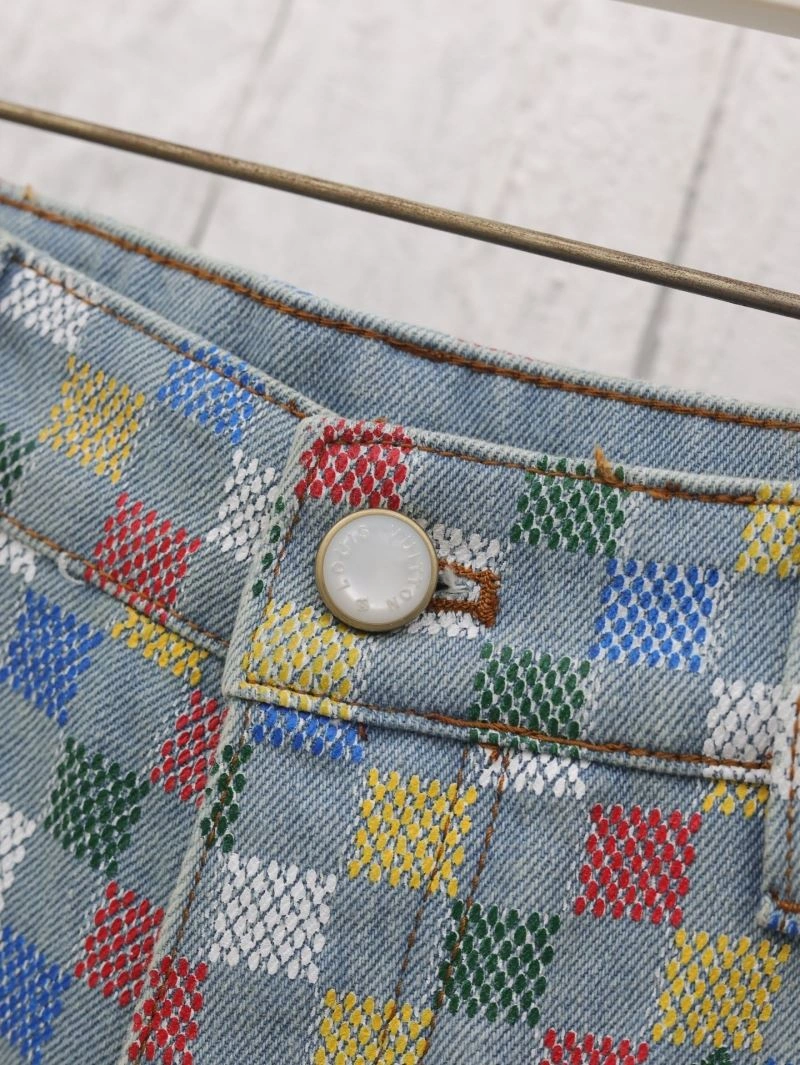 Unisex Louis Vuitton Jeans 138716