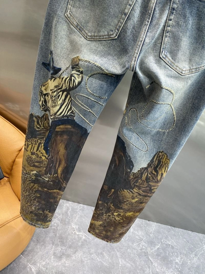 Breathable Louis Vuitton Jeans 135087