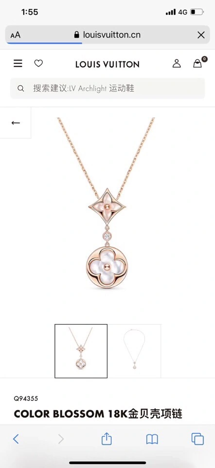 ZeroBulk Louis Vuitton Necklaces 250897
