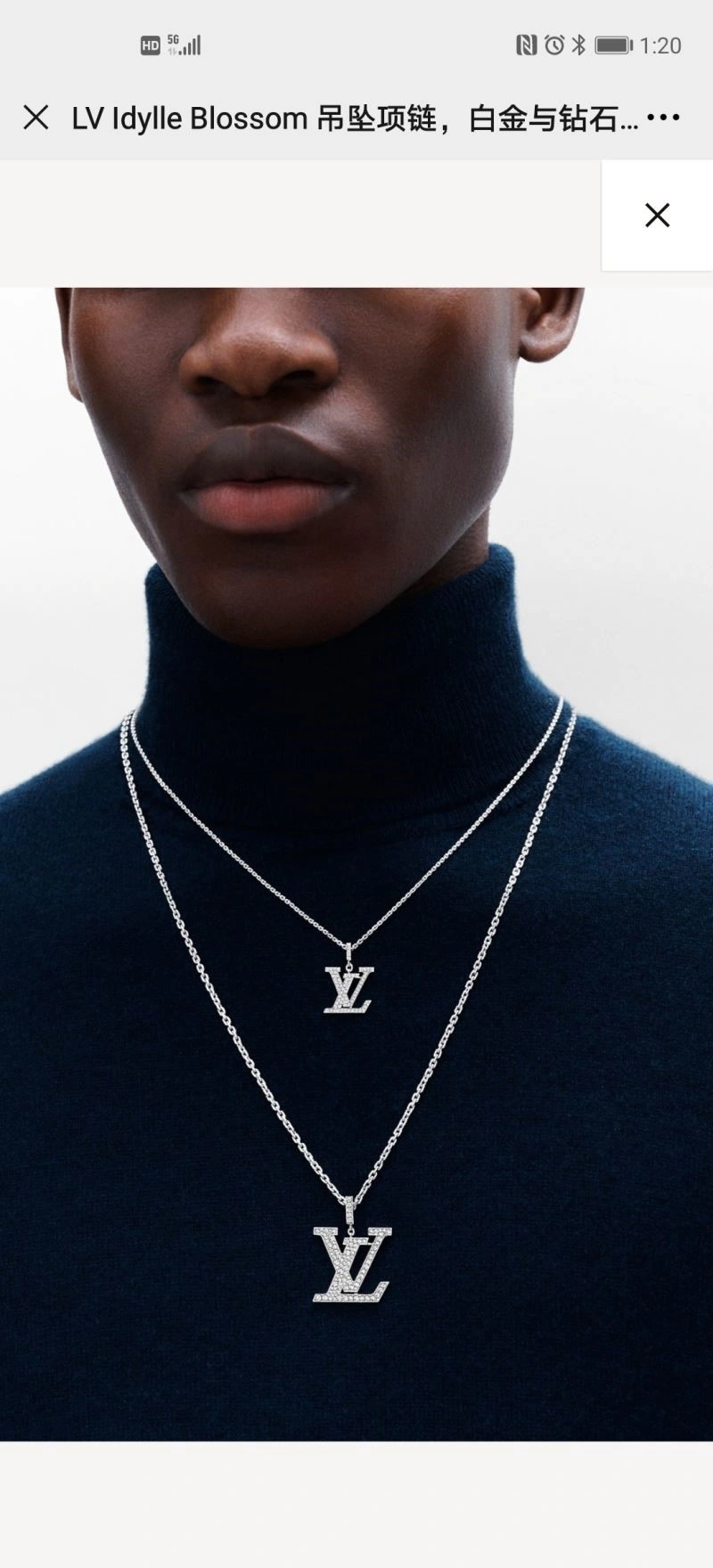 Louis Vuitton Necklaces Bright 249719