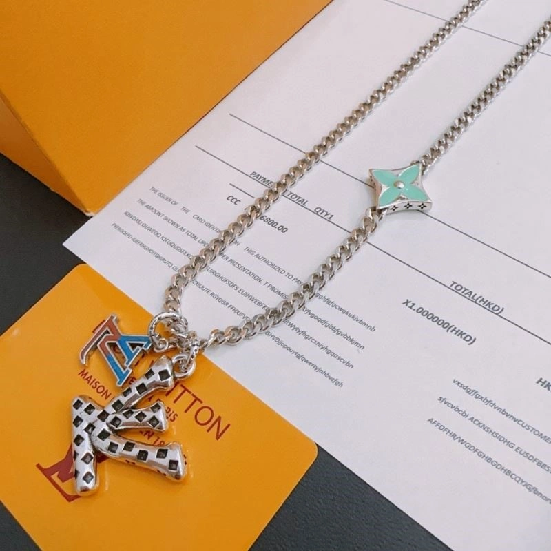 SmoothTexture Louis Vuitton Necklaces 248920