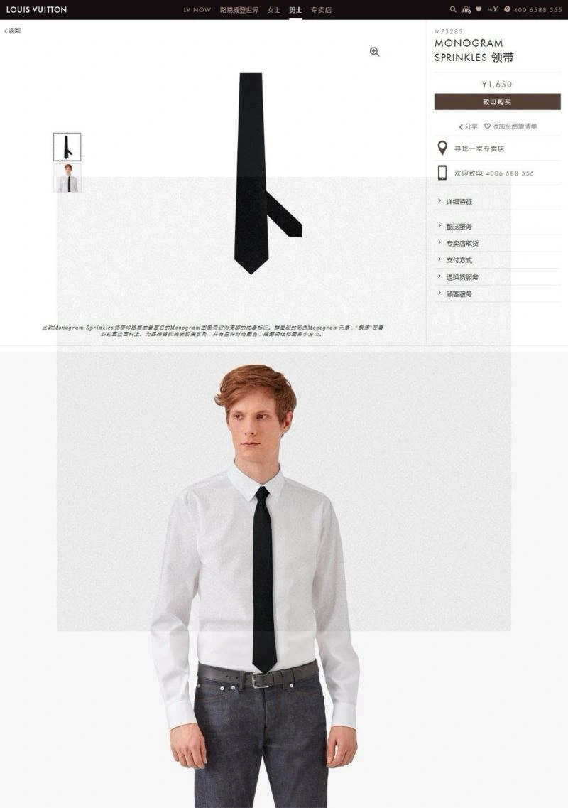 Louis Vuitton Neckties Neat 268540