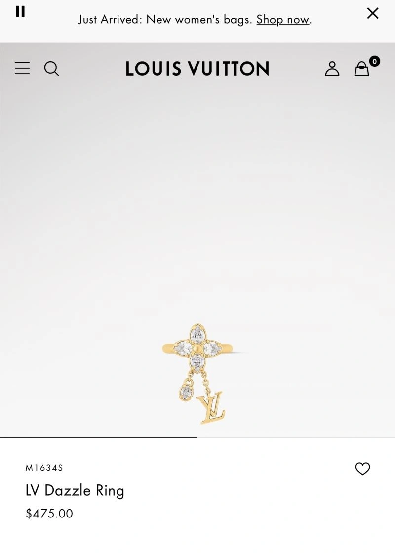 OdorResistant Louis Vuitton Rings 250336