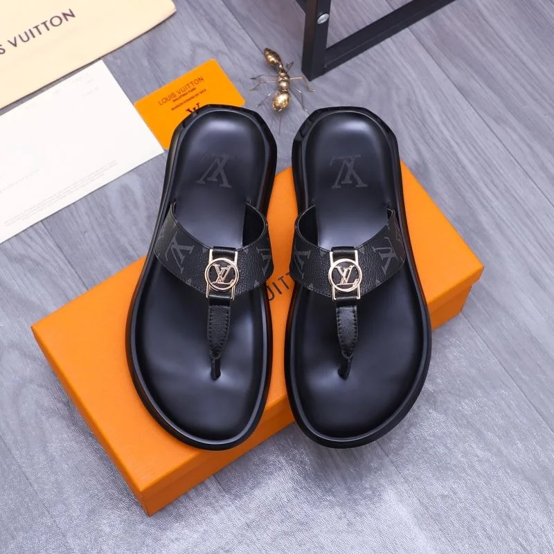 SmoothTexture Louis Vuitton Slippers 30602