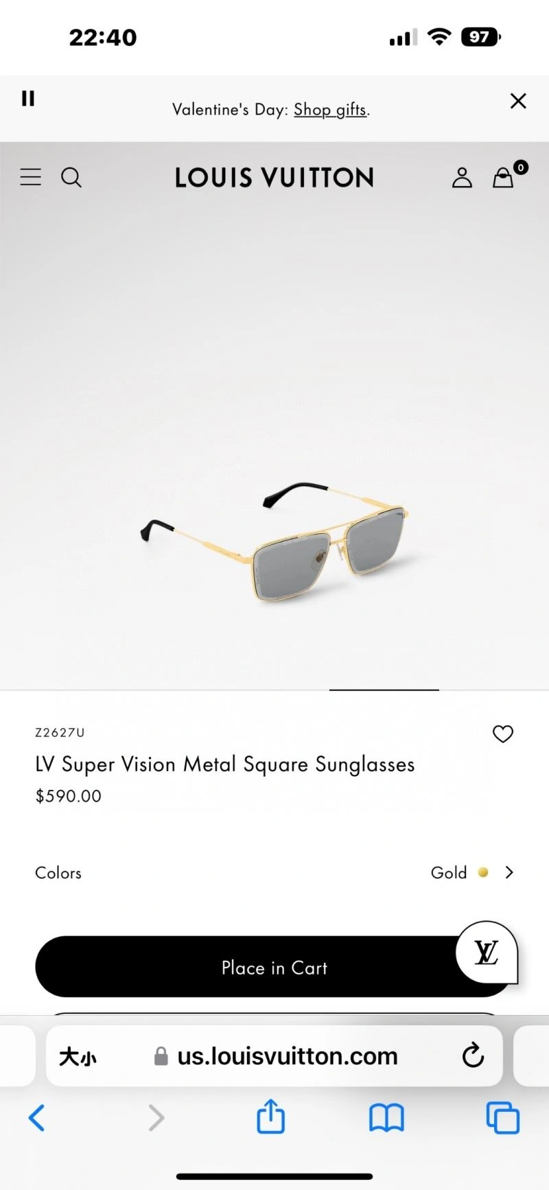 Louis Vuitton Sunglasses OnTrend 281149