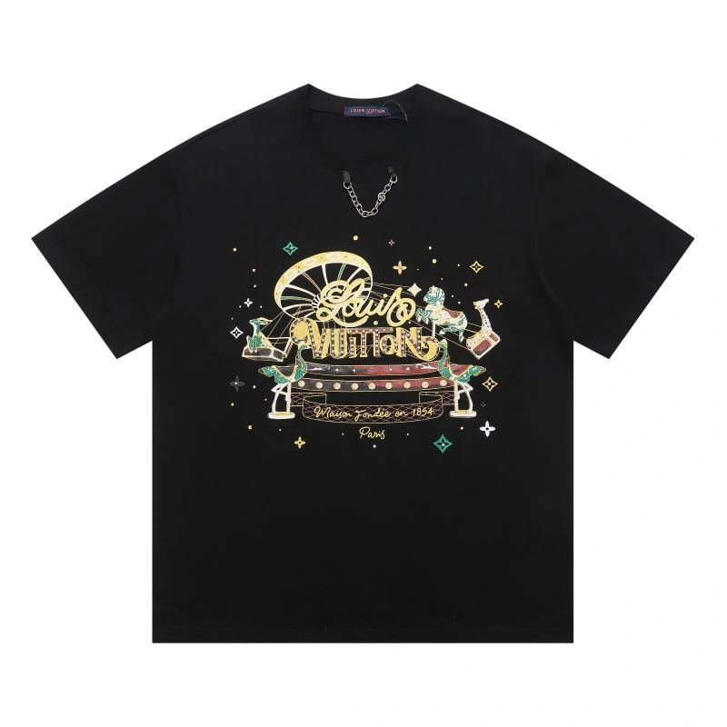 Louis Vuitton T-Shirts Breathable 132185