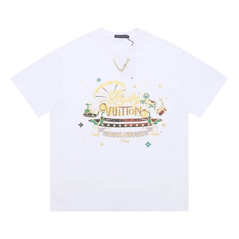 Louis Vuitton T-Shirts Breathable 132185