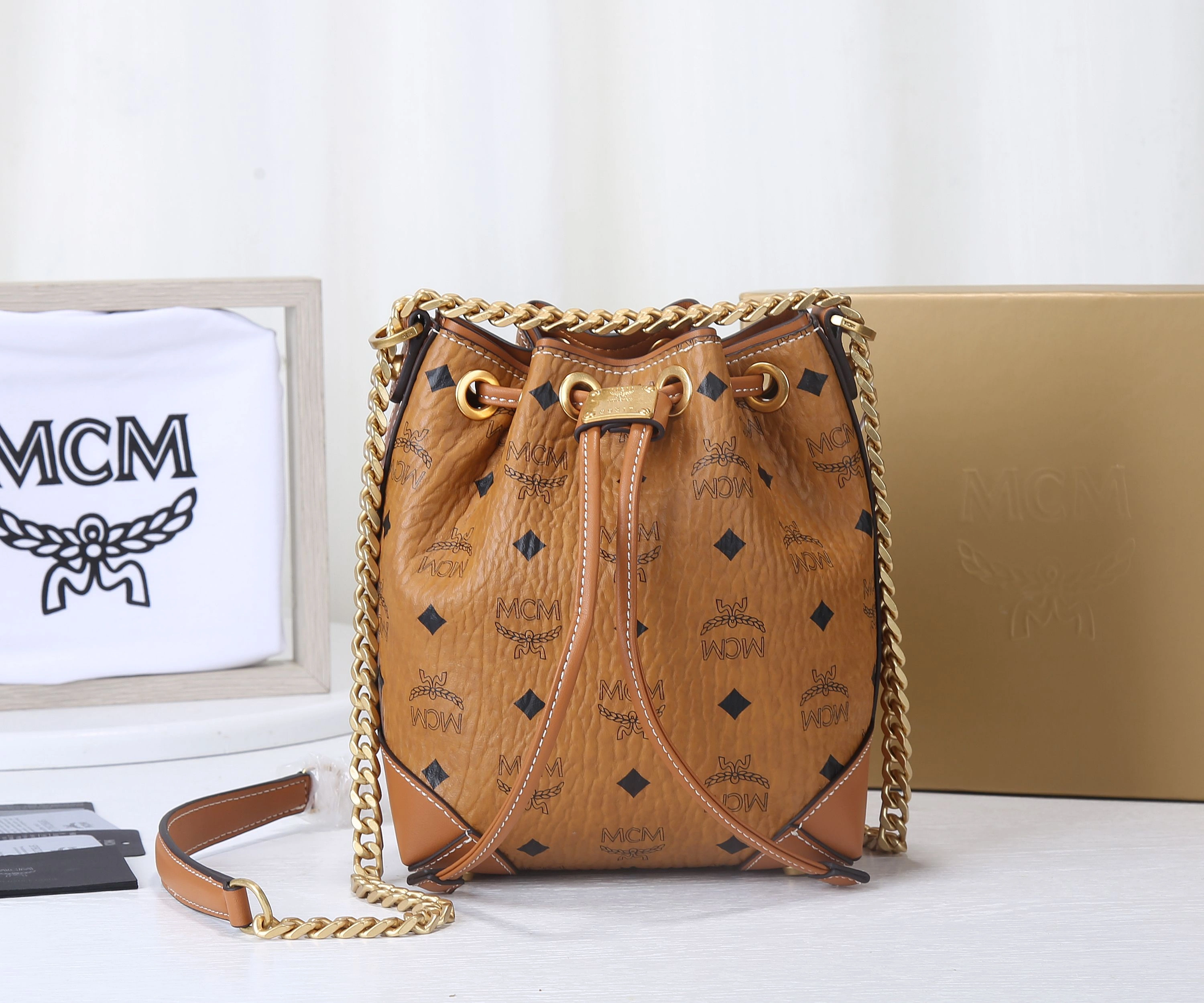 MCM Bucket Bags Unique 90532