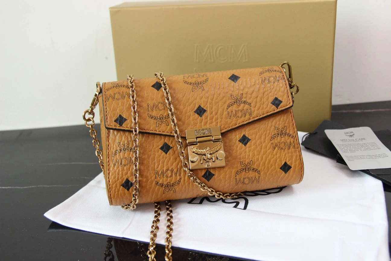 MCM Satchel Bags SmoothTexture 90492
