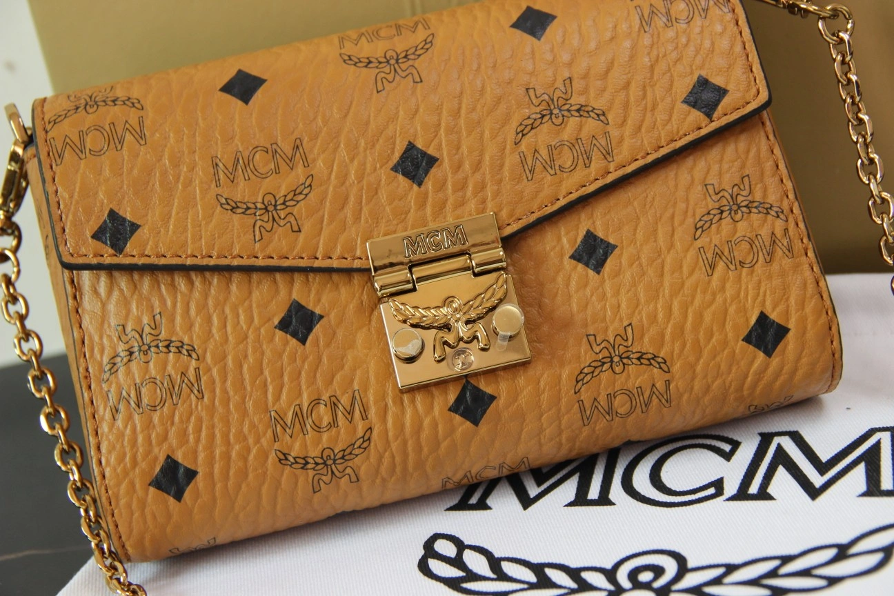 MCM Satchel Bags SmoothTexture 90492