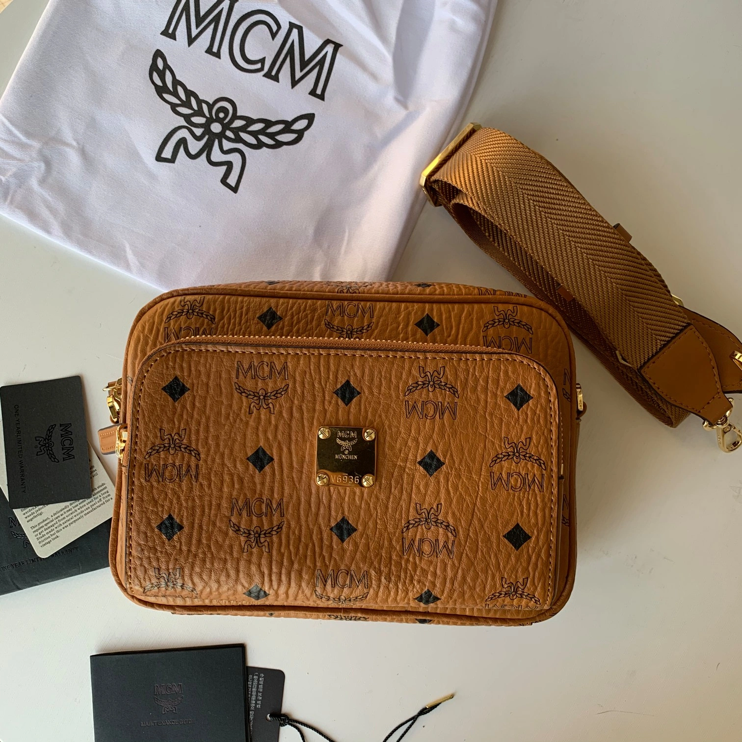 MCM Satchel Bags Resilient 90473