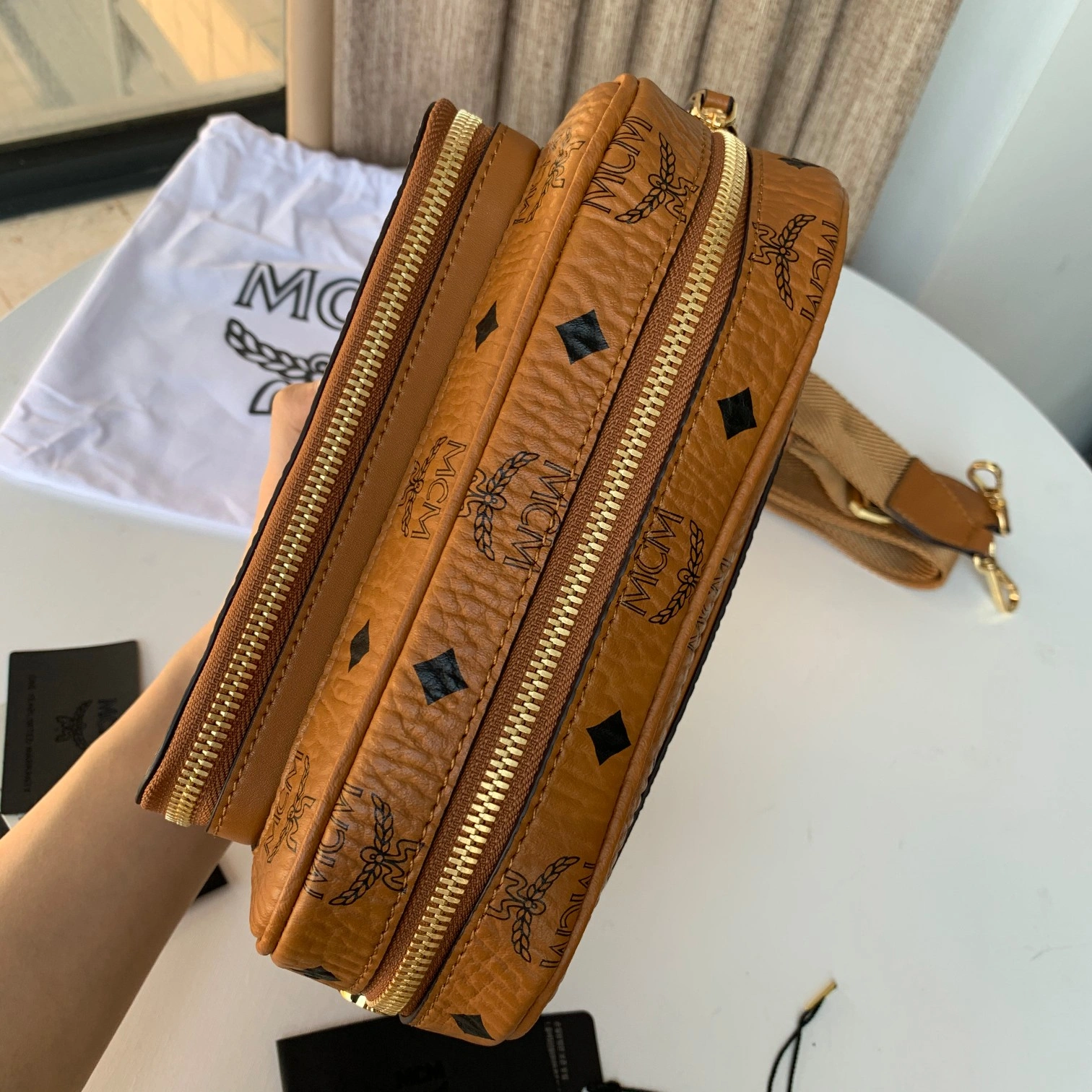 MCM Satchel Bags Resilient 90473