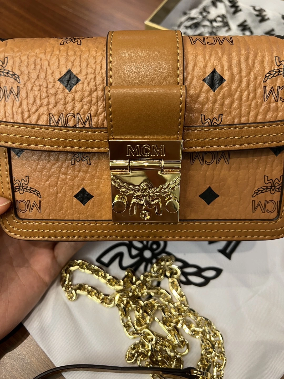 MCM Satchel Bags Comfortable 90453