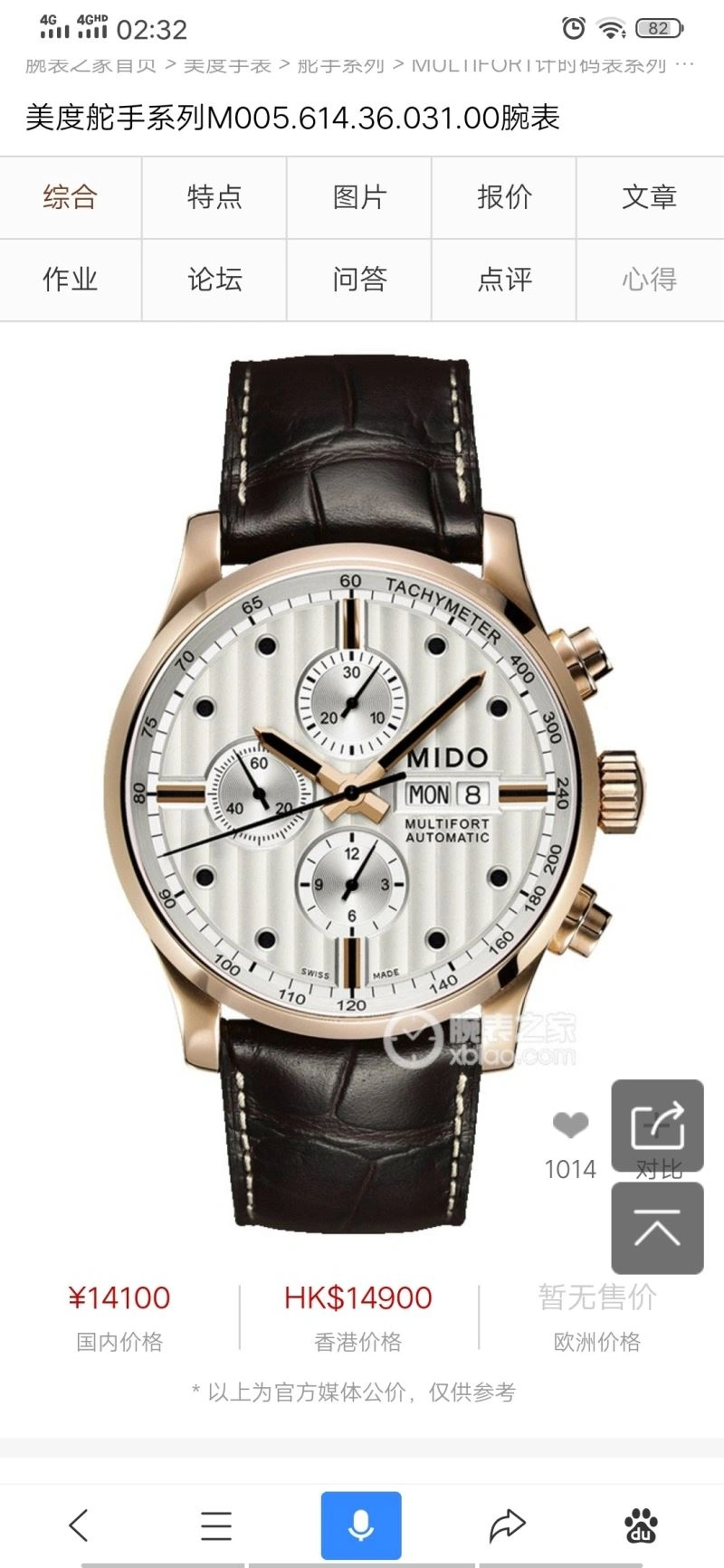 Thermal MIDO Watches 190109