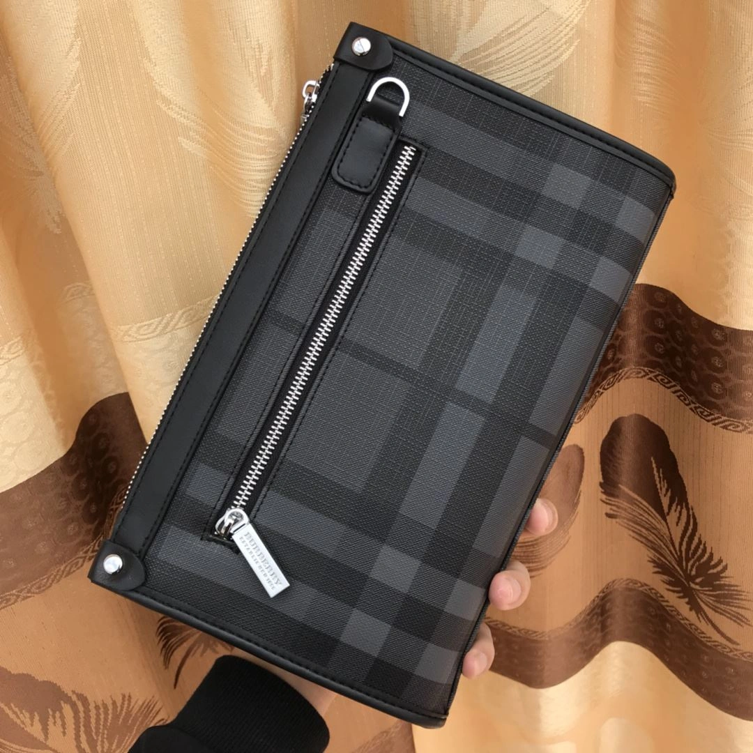 Breathable Mens Burberry Clutch Bags 93305