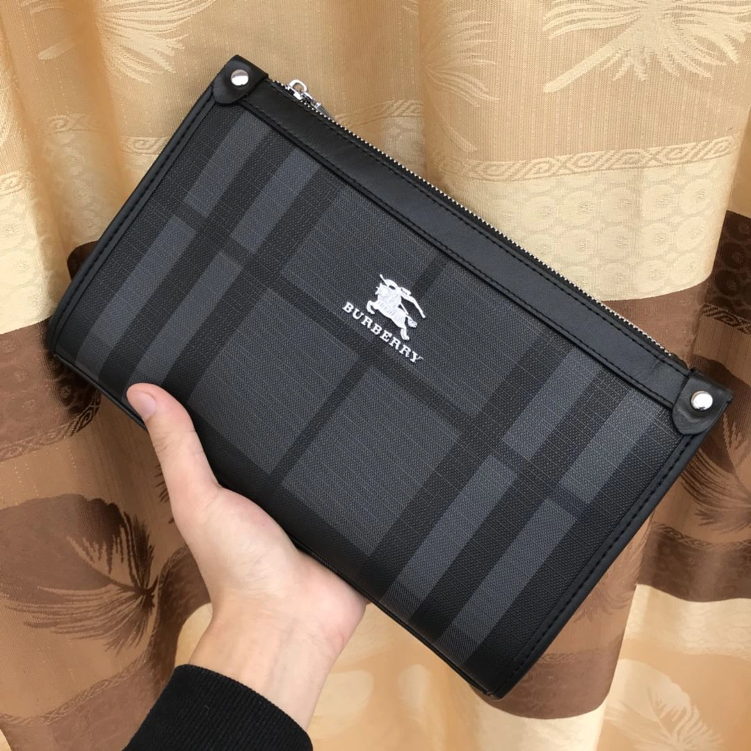 Breathable Mens Burberry Clutch Bags 93305