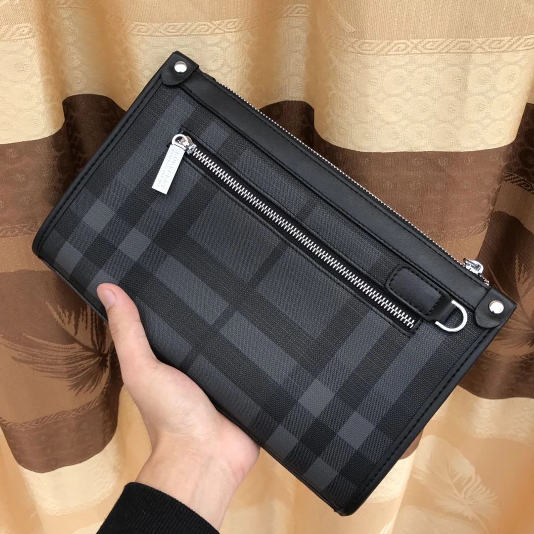 Breathable Mens Burberry Clutch Bags 93305